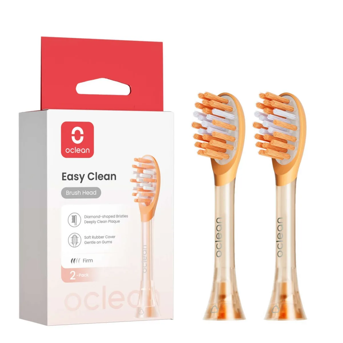 Capete de Rezerva Oclean Easy Clean Set 2 Peri Tari Portocalii