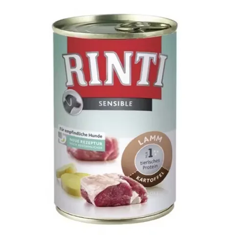 Hrana Umeda pentru Caini Rinti Sensible Miel si Cartof 400g