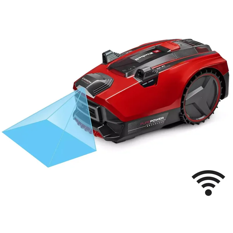 Robot de Tuns Iarba Einhell FREELEXO Cam Plus 600 18cm Wi-Fi IPX4 Rosu/Negru