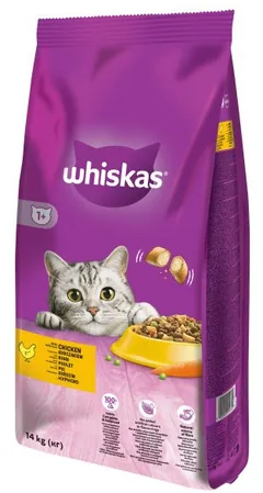 Hrana Uscata pentru Pisici Whiskas Pui si Ficat 1.4kg