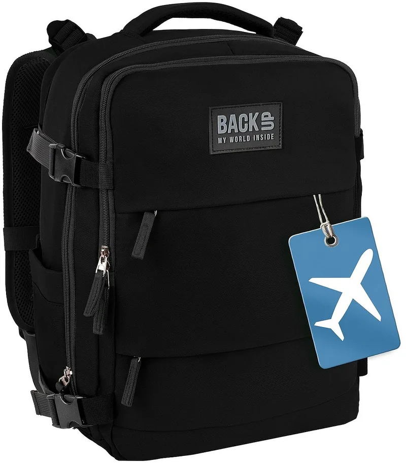 Rucsac BackUp 8 K Negru 3 Compartimente