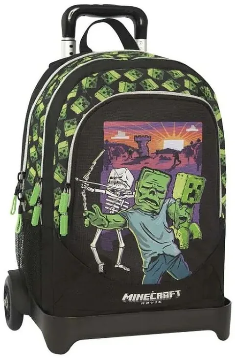 Rucsac cu Roți Panini Minecraft Movie cu Suport Detașabil