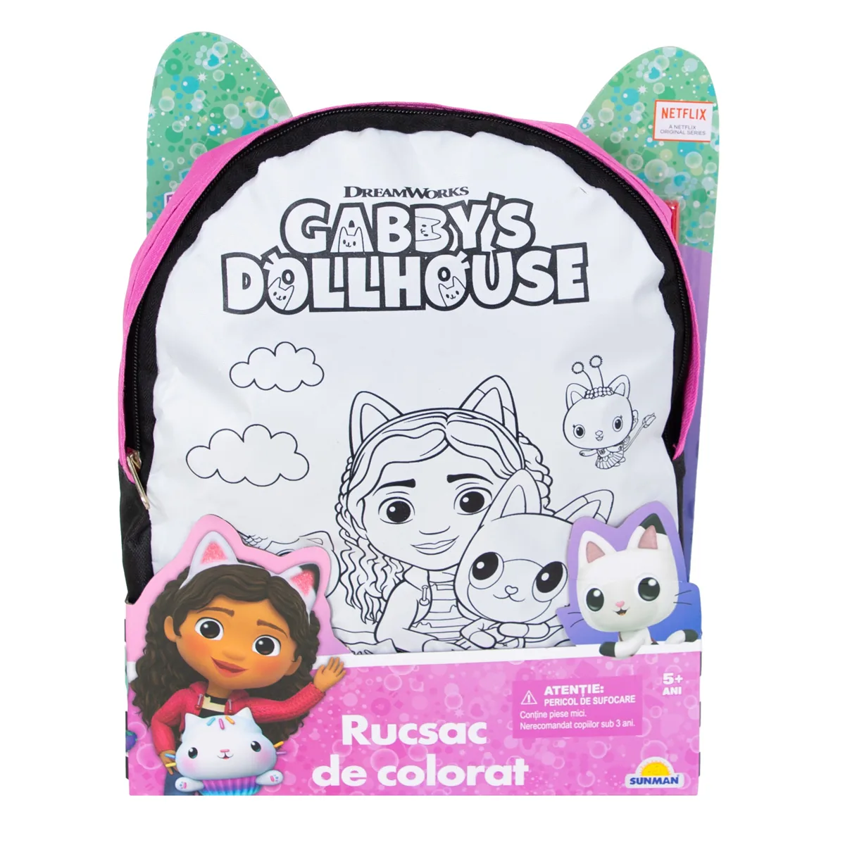 Rucsac de Colorat Gabby's Dollhouse