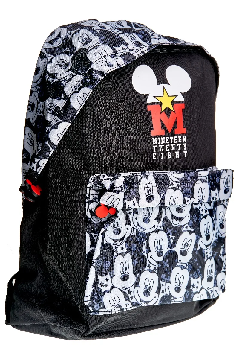 Rucsac Gimnaziu Litera Mickey 1 Compartiment 1 Buzunar 42x30x14cm
