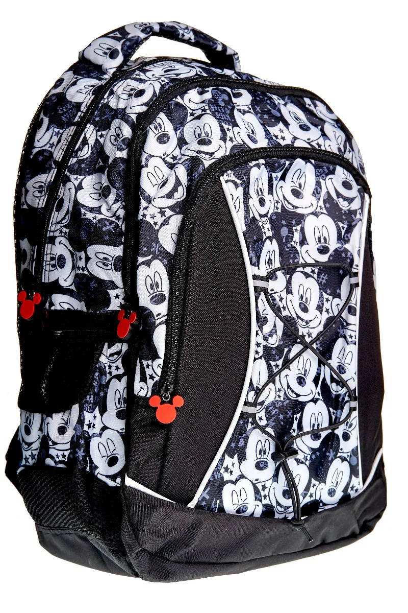 Rucsac Gimnaziu Litera Mickey 3 Compartimente 45x30x16cm