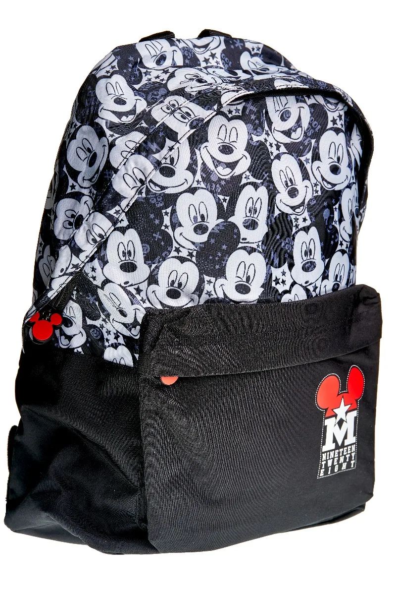 Rucsac Gimnaziu Litera Mickey Mouse 1 Compartiment 1 Buzunar 42x30x14cm