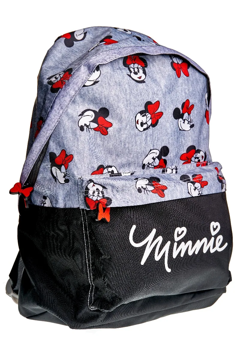 Rucsac Gimnaziu Litera Minnie 1 Compartiment 1 Buzunar 42x30x14cm