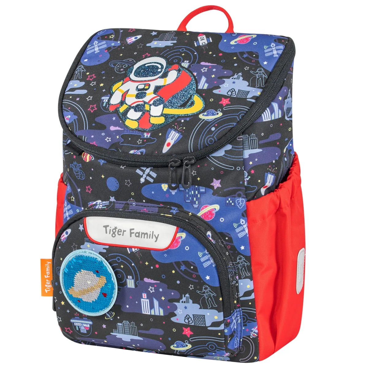 Rucsac Gradinita Tiger Family Journey 35x28x17cm Cities in Space