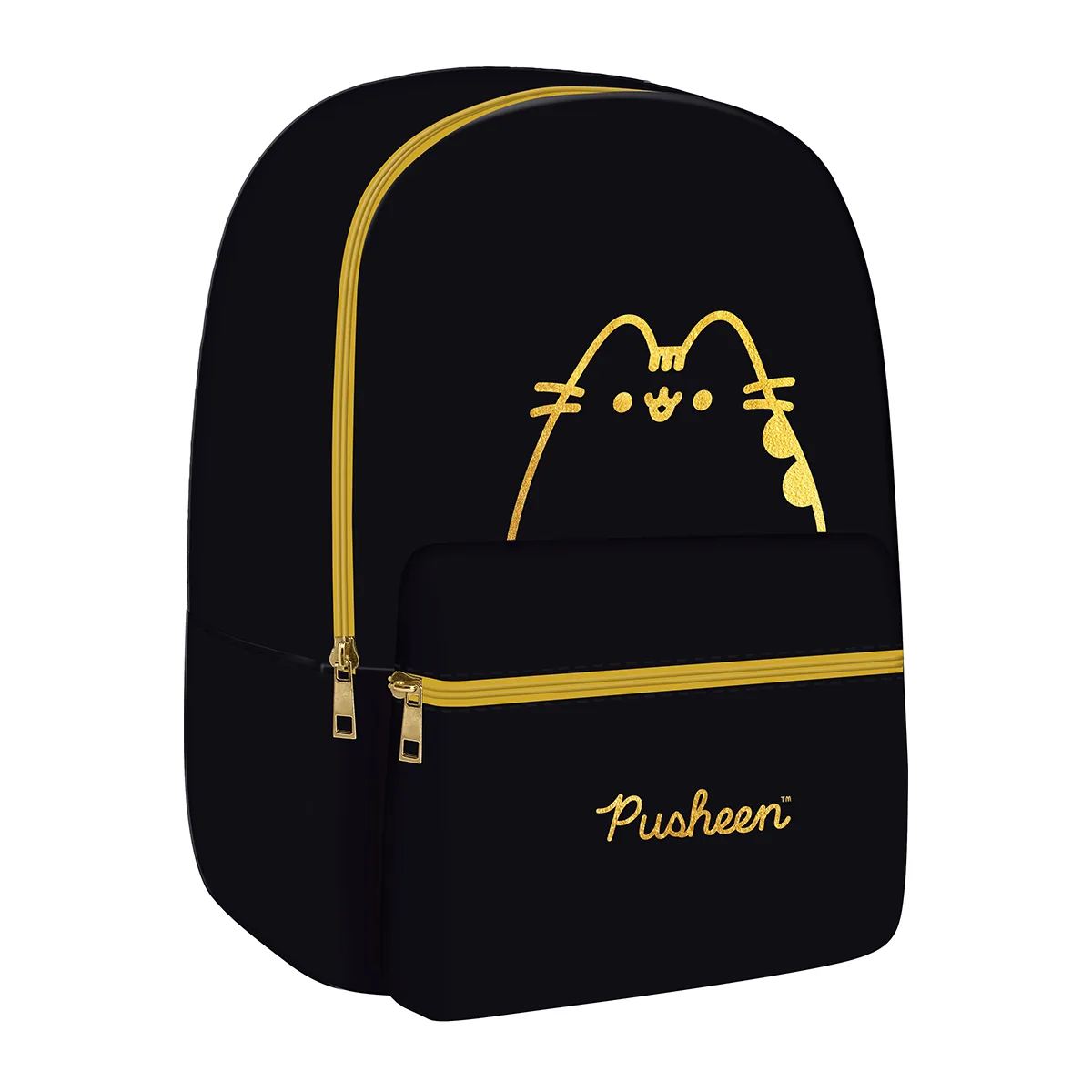 Rucsac Mini Majewski BP75 Pusheen 1 Compartiment Negru Auriu