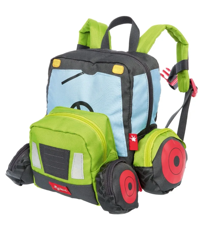 Rucsac pentru Copii Sigikid Tractor cu Roti si Detalii 3D