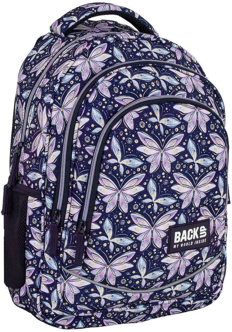 Rucsac Scolar BackUp X 2 Compartimente Butterflies
