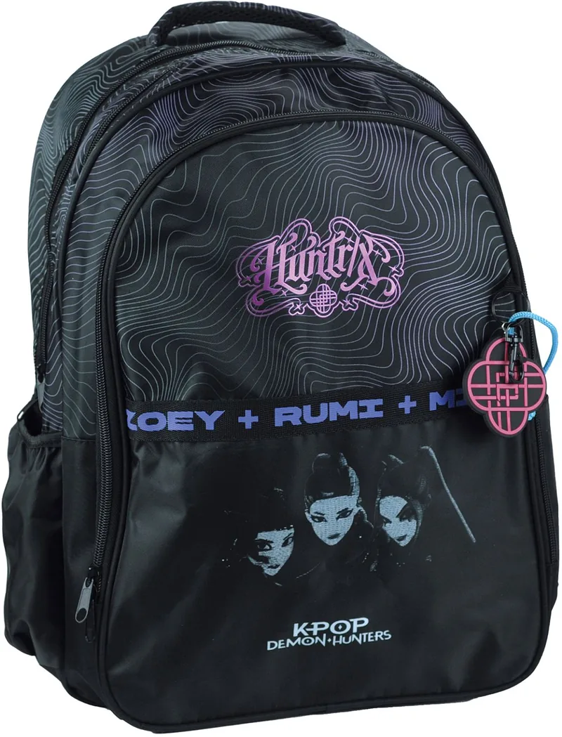 Rucsac Scolar GIM K-Pop Demon Hunters Huntrix Black