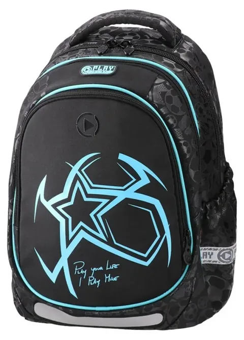Rucsac Scolar Play Maxx Fotbal 3 Compartimente