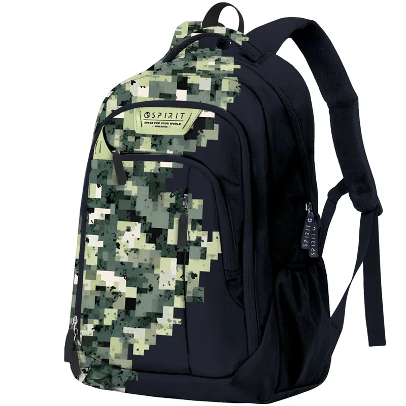 Rucsac Spirit City Pixel 46x33x22cm 30L Navy-Kaki