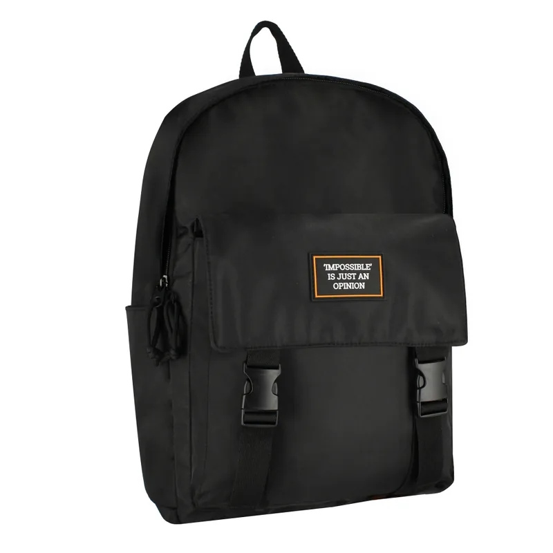 Rucsac Starpak Just Black cu un Compartiment si Buzunar Frontal Negru