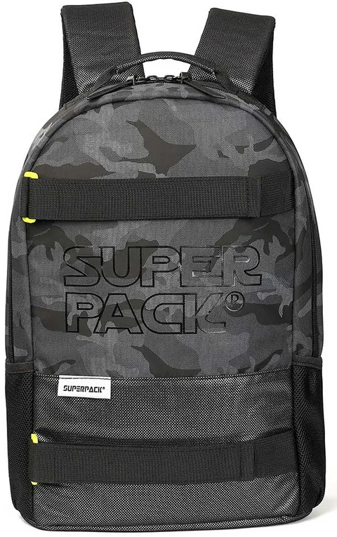 S. Cool Super Pack 1 Compartiment Camuflaj Negru