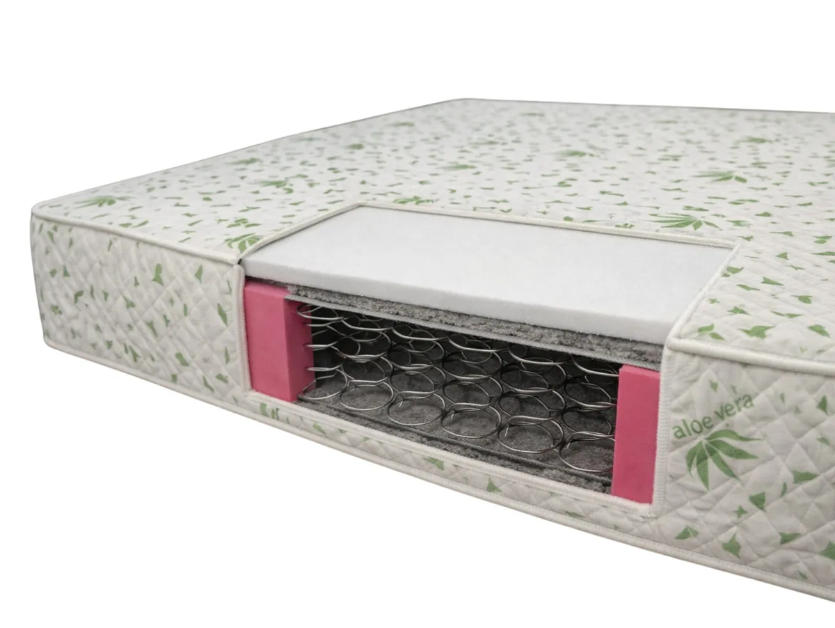 Saltea cu Arcuri Somnart Somnia Aloe Vera 120x200 20cm Duritate Medie - imagine 3