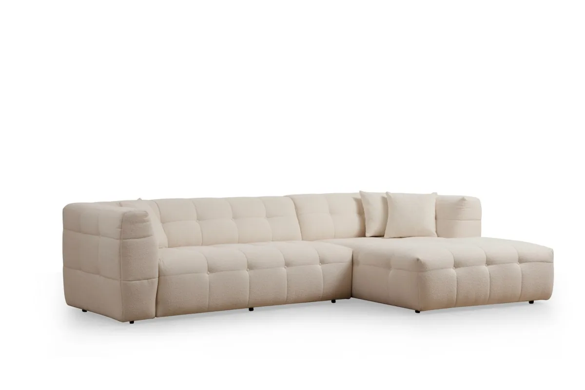 Salvador Cady Coltar Modular Dreapta Bej 300x150x72cm - imagine 5