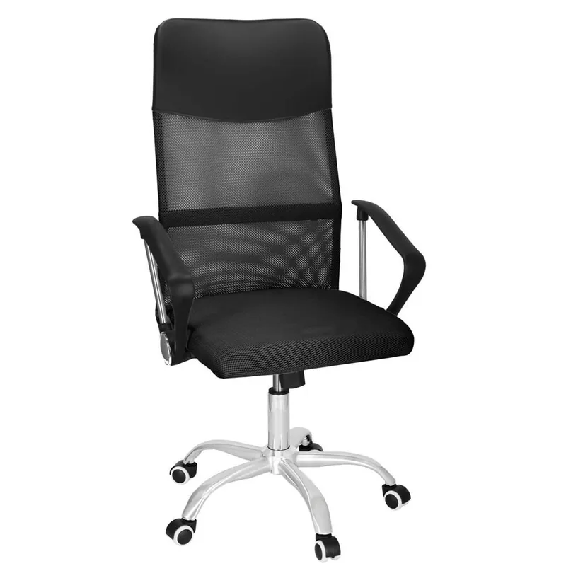 Scaun de Birou Brius Ergonomic Reglabil Microplasa Respirabil Rotativ Negru