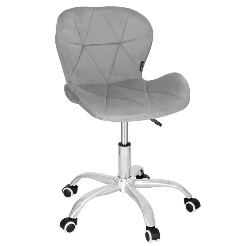 Scaun de Birou Ergonomic Brius Tapitat Catifea 120kg Gri