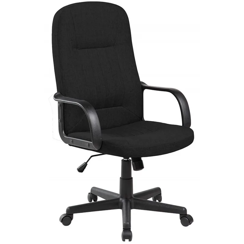 Scaun de Birou Office Products Malta Brate Plastic Rotile Stofa Negru