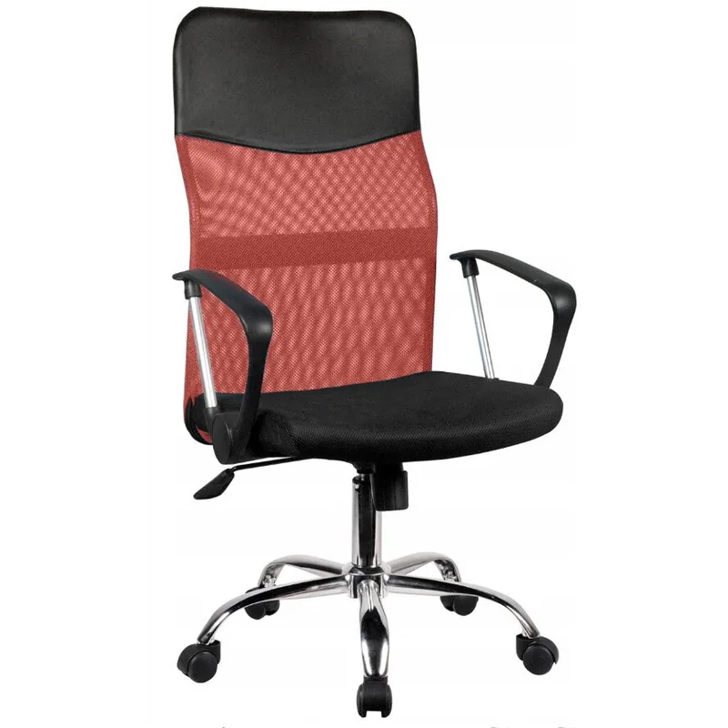 Scaun de Birou Top E Shop Nemo Rosu Sezut Captusit Spatar din Plasa