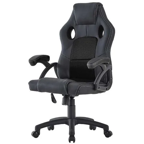 Scaun Gaming Ergonomic Procart Tetiera Cotiere 150kg PVC Mesh Negru