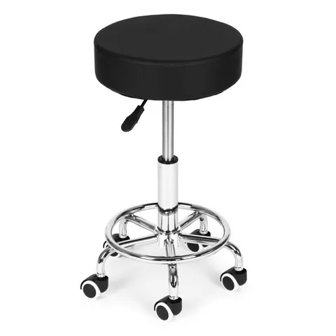 Scaun Rotativ Brius Piele Ecologica Sezut 34cm Negru