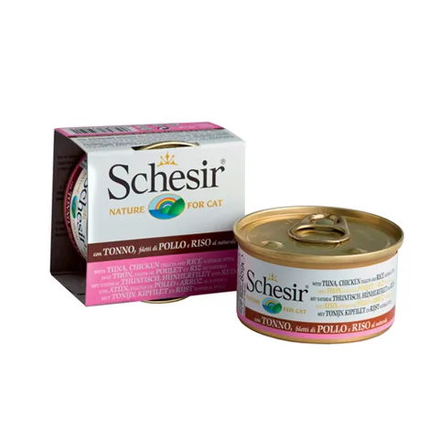 Conserva Pisica Schesir Ton Pui Orez 85g