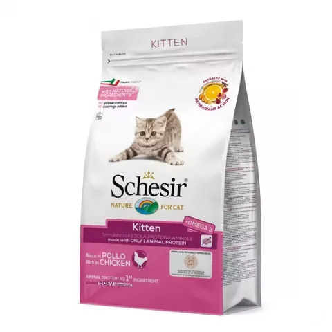 Hrana Uscata pentru Pisici Schesir Kitten Monoprotein Pui 400g