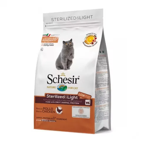 Hrana Uscata Pentru Pisici Schesir Sterilised Monoprotein Pui 400g