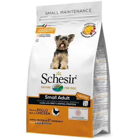Hrana Uscata pentru Caini Schesir Small Monoprotein Pui Adult 800g