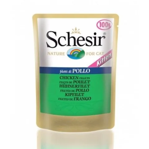 Hrana Umeda pentru Pisici Schesir Junior Pui Plic 100g