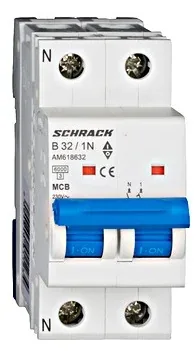 Schrack AM618632 32A 1P+N Curba B 6kA