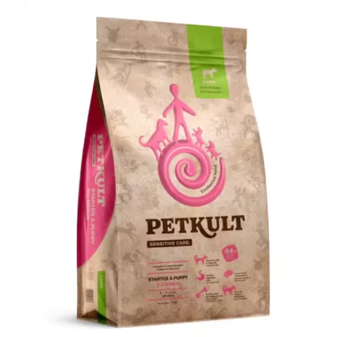 Hrana Uscata pentru Catei Petkult Sensitive Starter & Puppy Miel si Orez 1kg