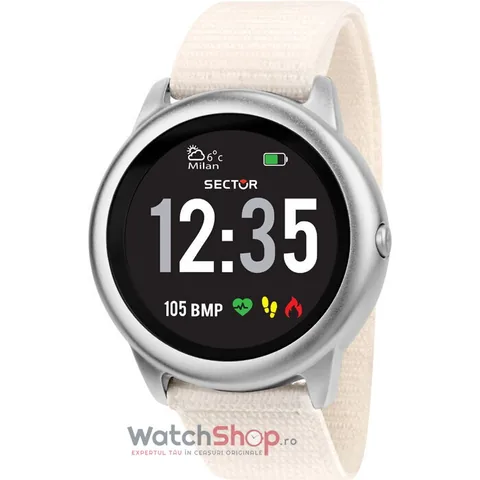 Sector S-01 Smartwatch Argintiu 46mm Negru