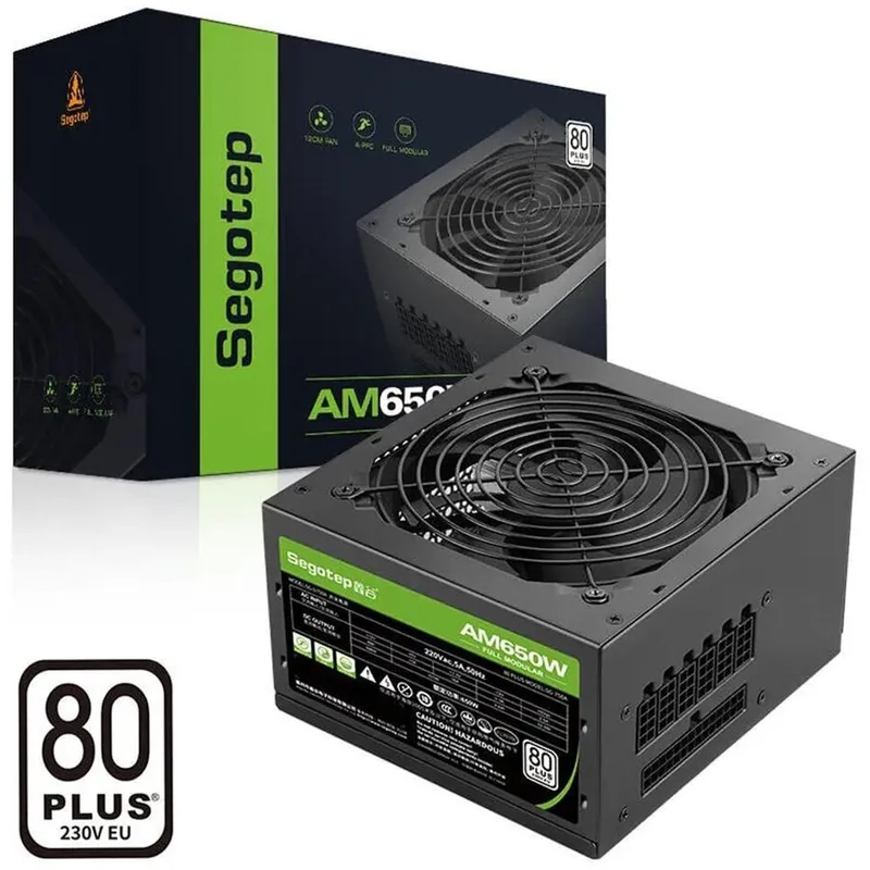 Segotep AM650 650W Full Modulara 80 Plus Negru
