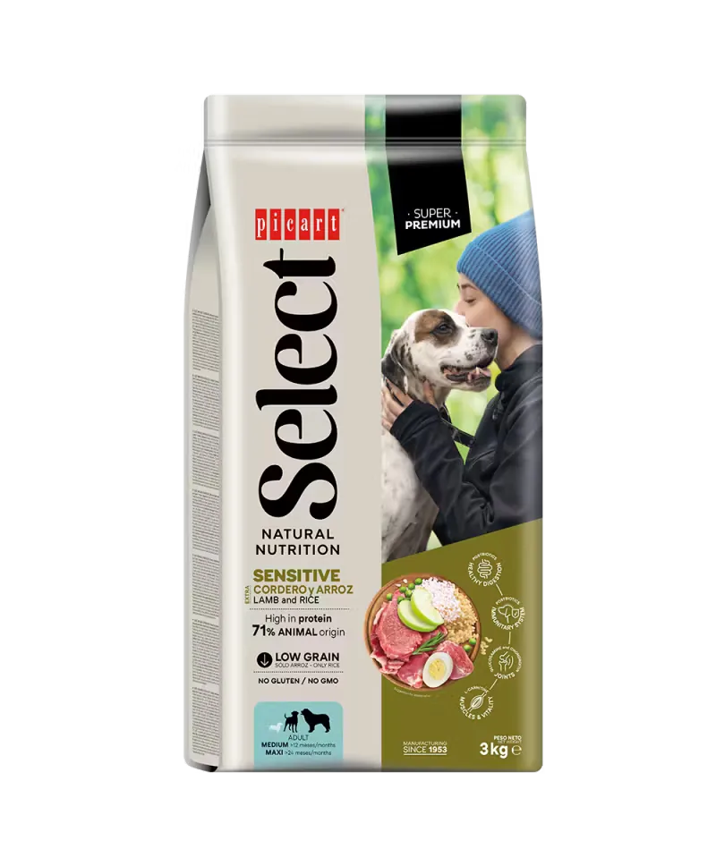 Hrana Uscata Caine Nutribest Select Adult Sensitive Miel si Orez 12kg