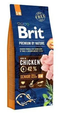 Hrana Uscata pentru Caini Brit Premium By Nature Senior S+M 3kg
