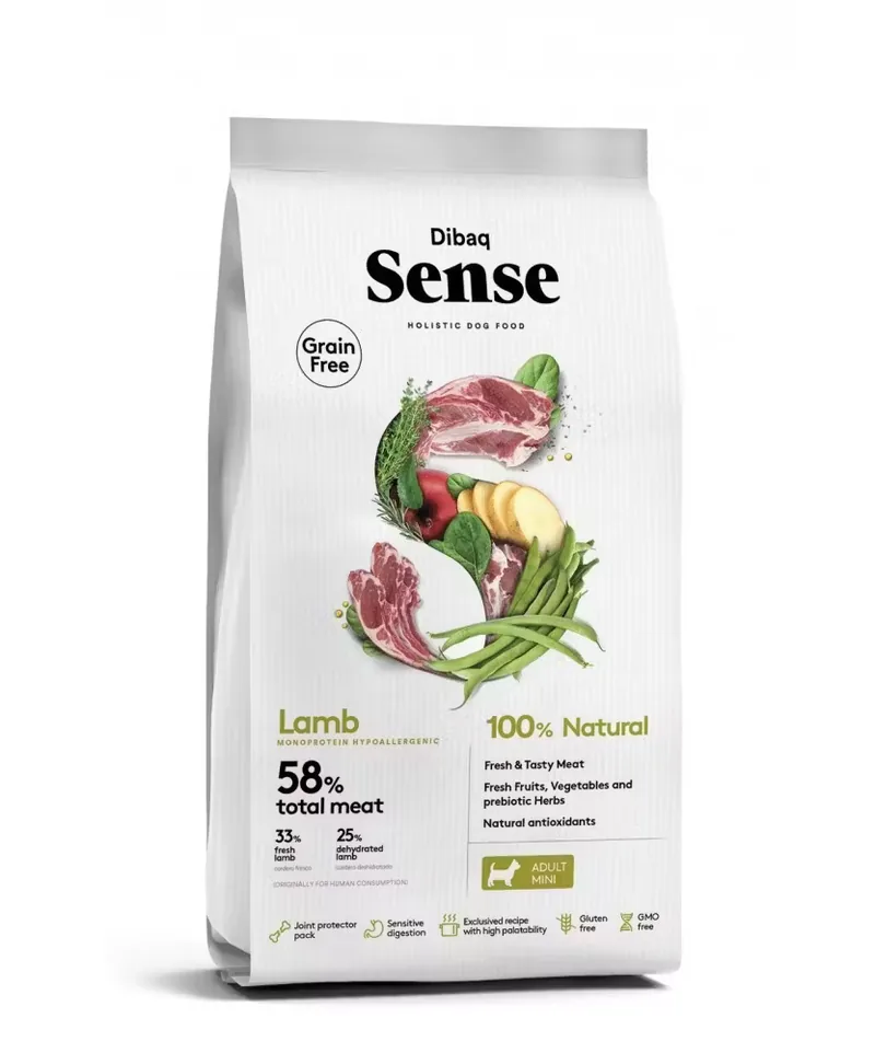 Hrana Uscata Caini Dibaq Grain Free Sense Lamb Adult Mini 6kg