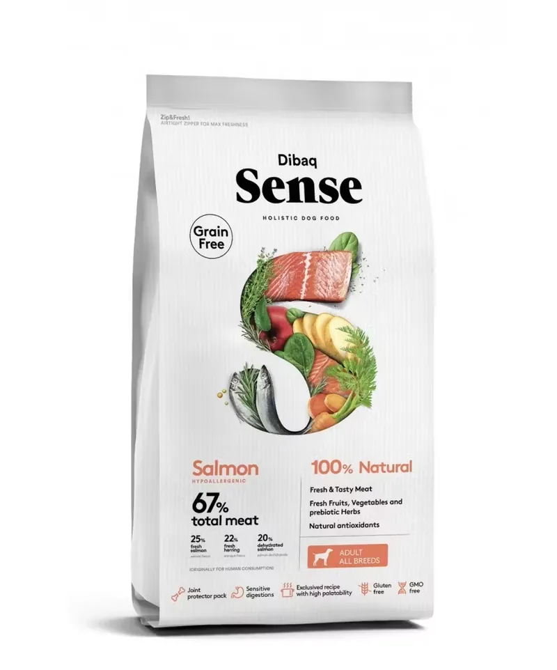 Hrana Uscata pentru Caini Dibaq Grain Free Sense Salmon Adult 12kg