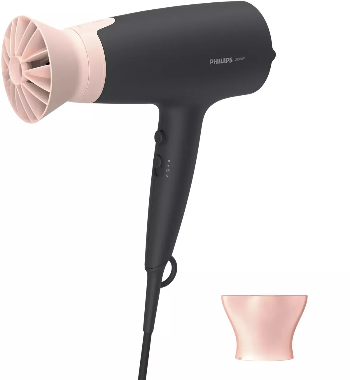 Uscator de Par Philips BHD350/10 2100W Black Pink