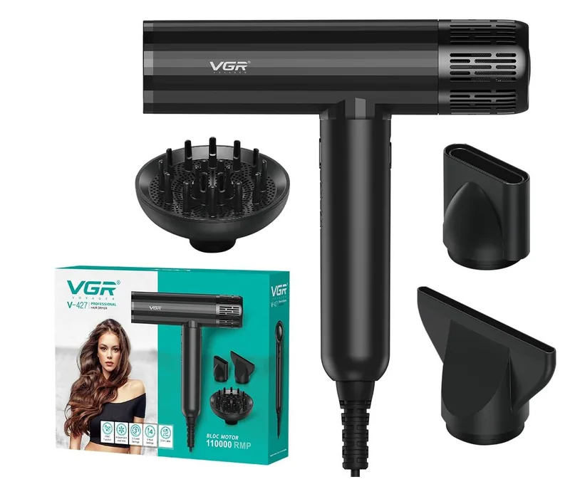 VGR V-427 1900W 4 Trepte Negru