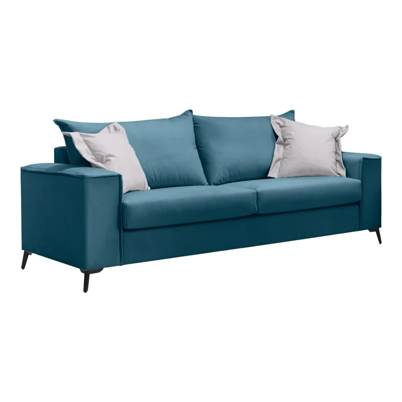 Set 2 Canapele 2 Locuri Verona x2 Pako World Gri Deschis 225x93x100cm - imagine 2