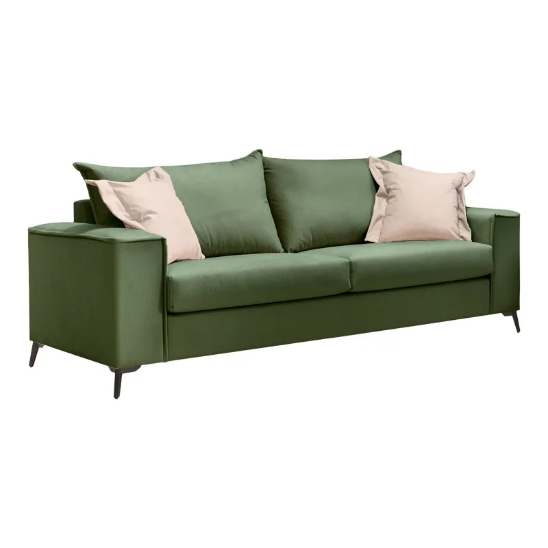 Set 2 Canapele cu 2 Locuri Verona x2 Pako World Verde Inchis 225x93x100 cm - imagine 2