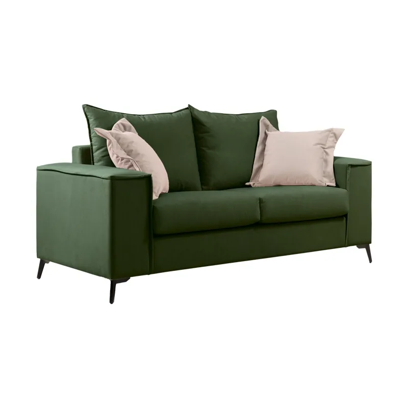 Set 2 Canapele cu 2 Locuri Verona x2 Pako World Verde Inchis 225x93x100 cm - imagine 5