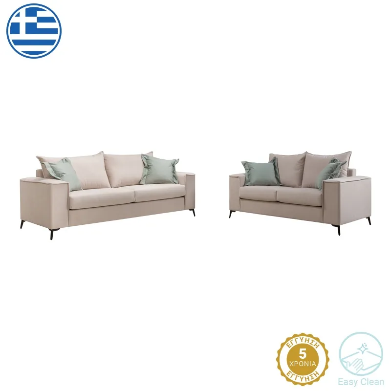 Set 2 Canapele Pako World Verona X2 2 Locuri Verde Deschis 225x93x100cm