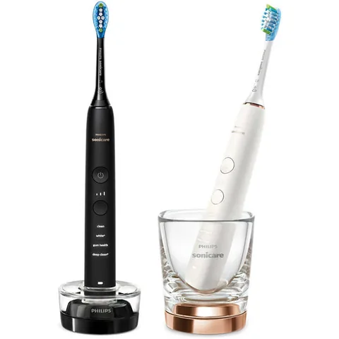 Philips Sonicare DiamondClean 9000 Set 2 Negru si Rose Gold