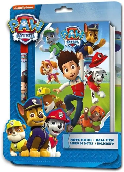 Set Cadou Globo Paw Patrol cu Caiet si Pix