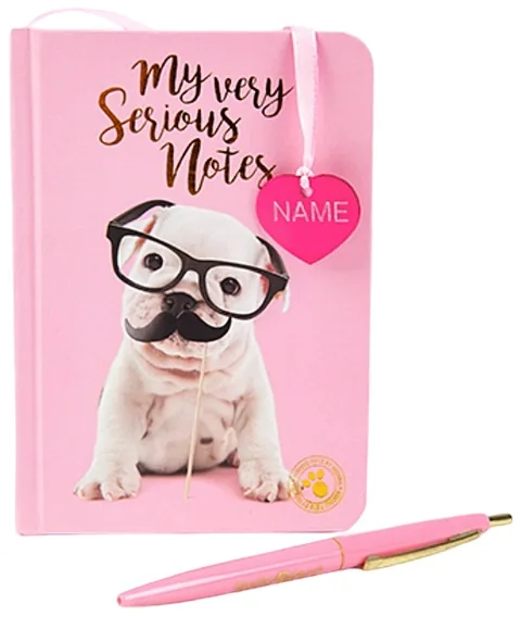 Set Caiet si Pixuri Studio Pets Puppy Bulldog